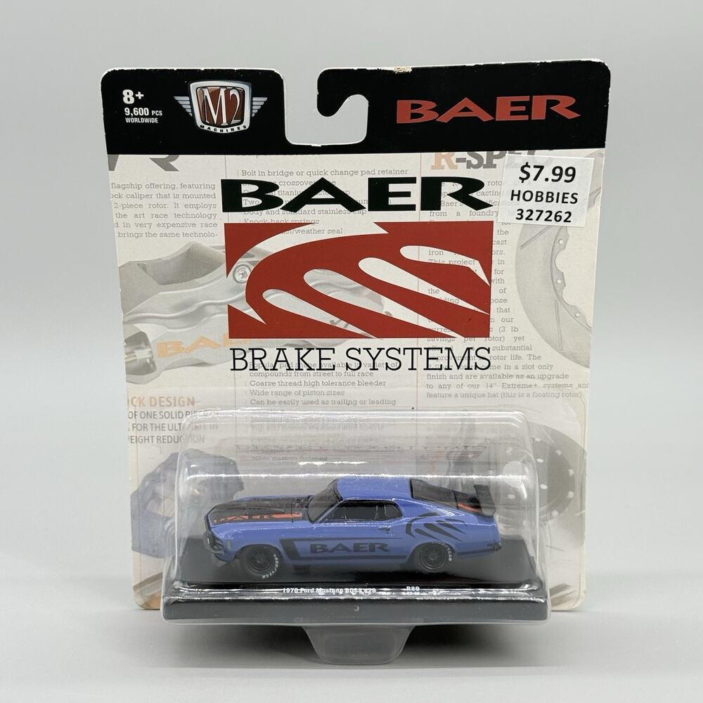 M2 Machines 1970 Ford Mustang Boss 429 Baer Racing R89 22-28 Diecast 1:64 - Picture 1 of 6